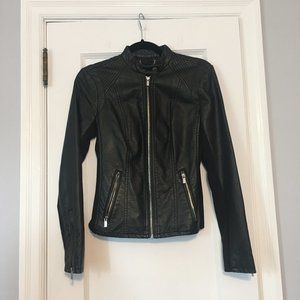 Express Faux Leather Jacket - Black, Sz XS